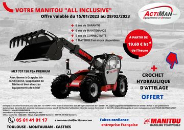 CHARIOT TELESCOPIQUE AGRICOLE MANITOU