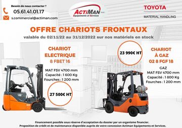 TOYOTA MATERIAL HANDLING - CHARIOTS FRONTAUX TOYOTA MATERIAL HANDLING - CHARIOTS FRONTAUX