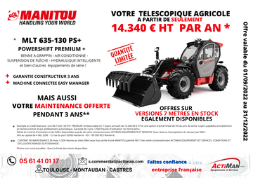 OFFRE EXCLUSIVE - MLT 635-130 PS+ EN STOCK OFFRE EXCLUSIVE - MLT 635-130 PS+ EN STOCK