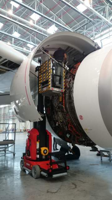 Nacelle à mât électrique 9m MANITOU 90 V'Air