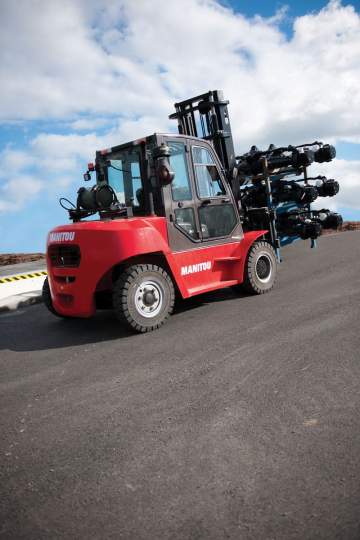 Chariot élévateur 5T gaz MANITOU MI 50 LG